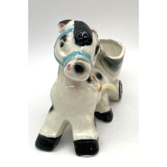 Vtg. Donkey with Cart Planter Made in Japan by Trimont - Picture 5 of 7